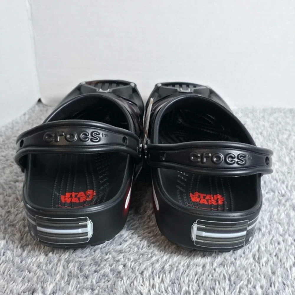 Crocs Star Wars‎ Darth Vader Classic Clogs Black Mens 8 Womens 10 211774-90H NEW